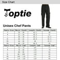 thumbnail image 6 of Toptie Men's Black Houndstooth Cargo Style Kitchen Work Chef Pant, 6 of 6