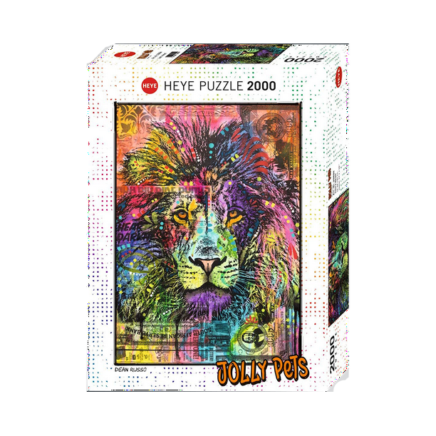 Rompecabezas Heye 2000 piezas Jolly Pets León, Dean Russo Heye H29894