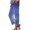 Blue, variant on YUANGUANST Women's Wide Leg Pants Summer Linen Pants For Women Wide Leg Boho Pants Loose Palazzo Pants Floral Pants With And Pockets Business Work Casual Pants