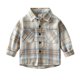 thumbnail image 2 of Blusa y camisa de manga larga con cuello vuelto para niñas de mediana edad y pequeñas, camisa de manga larga con cuello redondo, bolsillos y parte inferior suelta, blusa para niños, 2 of 6