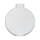 thumbnail image 1 of Espejo circular plegable de una sola cara, de plástico, portátil, compacto, de bolsillo, para cosméticos, color blanco, 1 of 12
