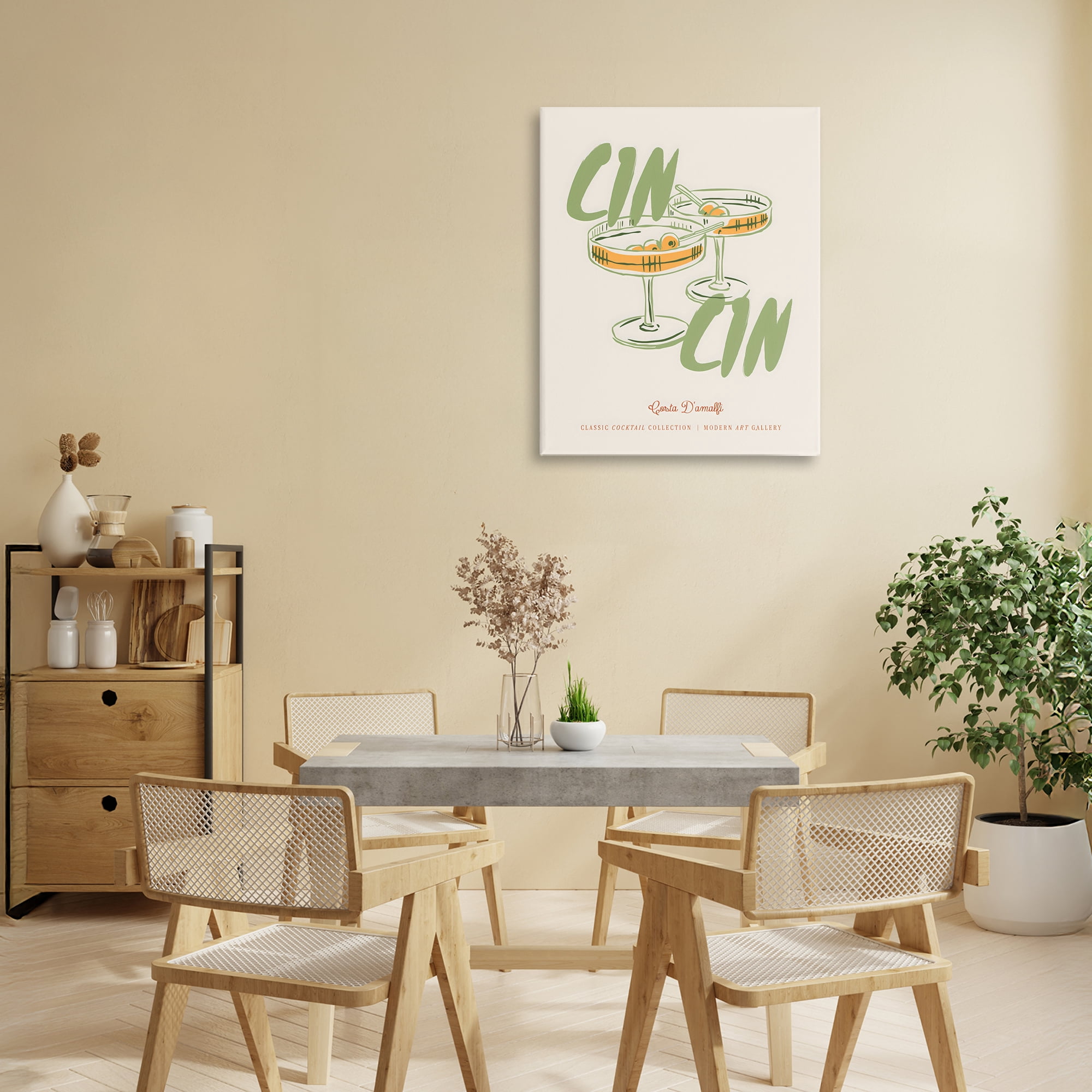 Stupell Industries Cin Cin Amalfi Cocktail Canvas Wall Art, design by The Prints Vibe