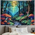 thumbnail image 2 of Chilfamy Forest Tree Tapestry Fantasy Neon Mushroom Tapestry Galaxy Space Wall Tapestries Aesthetic Floral Plant Landscape Tapestry Wall Hanging for Home Decor Painting, 2 of 6