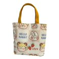 thumbnail image 1 of Bolsa de lona, bolso ligero, bolsa de comestibles de moda multiusos reutilizable Estilo C Yinane Tote de lona, 1 of 8