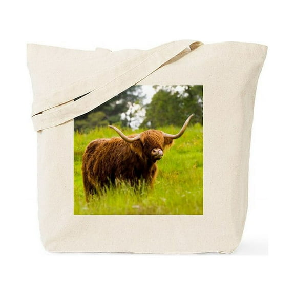 CafePress - Highland Cow Tote Bag - Unisex Canvas Tote Bag, Beige, 1-Piece