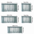 thumbnail image 3 of HOMEIORA 1pc Flower Valances Pastoral Embroidery Lace Valance Semi Sheer Lace Cafe Short Curtains for Bedroom Kitchen Decor Elegant Christmas Flower Leaves Kitchen Curtain, 29" x 24", Pink, 3 of 5