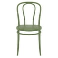 thumbnail image 3 of Luxury Commercial Living 33.5" Olive Green Stackable Patio Armless Dining Chair, 3 of 8