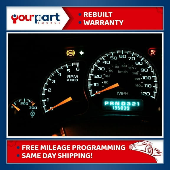 01-02 GM YUKON DENALI SIERRA INSTRUMENT CLUSTER SPEEDO 16252295 OEM TRANS TEMP Speedometer