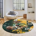 thumbnail image 3 of Aaron Rodgers Round Floor Mat– Cozy, Durable, Decor-Ready.80x80cm,31.5" × 31.5", 3 of 7