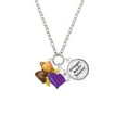 thumbnail image 2 of Delight Jewelry Resin Monkey Hugging a Banana - Purple Heart Nurse Strong Zoe Necklace, 2 of 4