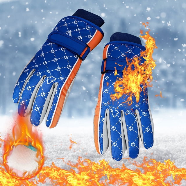 Xihbxyly Guantes de Invierno para Niños de 5 a 9 Años, Suaves y Cálidos, Resistentes a La Nieve y Al Viento, Perfectos para Esquiar, Hacer Snowboard y Aventuras Al Aire Libre, para Niños y Niñas, 20