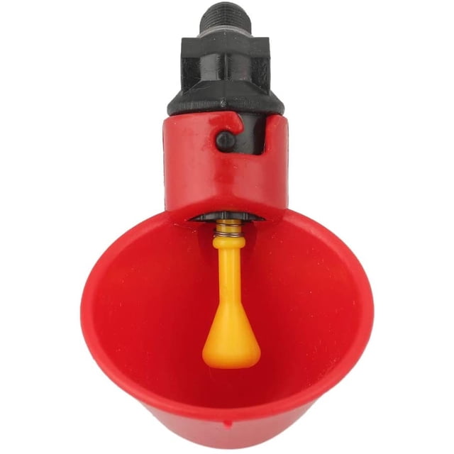 Bebedero de pollo, dispensador automático de agua para gallinero, para pollo, pato, aves de corral, tazas de agua potable, alimentador de agua para ganado, gallina, 10 unidades LingWen 8390615253055
