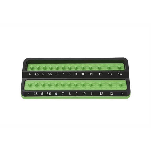 Mechanic's Time Savers 1/4 in. Metric Peg Socket Holder, Green