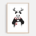 thumbnail image 2 of Xmas Panda - Illustration Animal Humor Winter Wildlife Christmas Surrealism Unframed Wall Art Print 8 x 12 inches, 2 of 60
