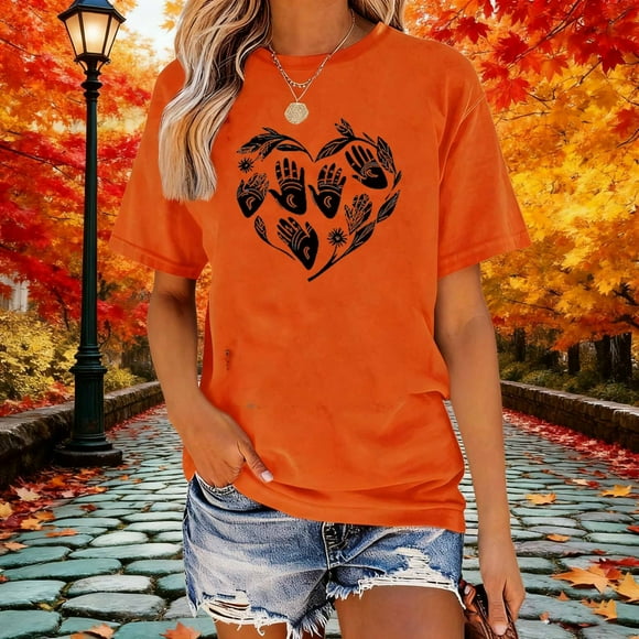 Ounisa Baseball Shirts Women Baseball Mom Tshirt Baseball Heart Graphic Tee Game Day Gifts Funny Short Sleeve Tops