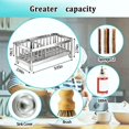 thumbnail image 3 of HAHADAXA Kitchen Sink Organizer Sponge Holder, Kitchen Sink Sponge Caddy Sink Rack Soap Tray, for Kitchen Counter Sink Accessories(Silvery), 3 of 4