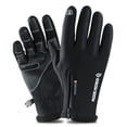 thumbnail image 4 of Guardoinrt Mens Winter Gloves Waterproof Touch Screen Running Sports Winter Warm Gray black L 1Set, 4 of 6