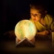 thumbnail image 3 of 16-Color LED Night Light with Wooden Stand, Remote and Touch Control for Galaxy and Lava Effects, 3 of 5