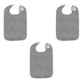 thumbnail image 5 of Gazechimp 3Pcs Adult Bibs Machine Washable Reusable Adjustable for Seniors Elderly Men dark gray, 5 of 8