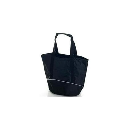 81-1611 Toppers Sport Tote with Inside Zipper Pouch - Black
