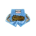 thumbnail image 2 of Rswnyirn Men's Muay Thai Shorts Boxing Trunks Martial Arts Booty Shorts Fight Shorts Grappling Bottoms Light Blue M, 2 of 4