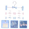 thumbnail image 5 of PBPBOX 5Pcs Adjustable Clip Pants Hangers Assorted Color Space Saving Skirt Hangers for Household, 5 of 8