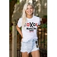 thumbnail image 3 of Valentine's Day XO Marks The Spot Women's Graphic T Shirt Tees Brisco Brands S, 3 of 5