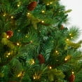 thumbnail image 4 of Nearly Natural Prelit LED Clear Lights, Mixed Pine Artificial Christmas Tree, 8', 4 of 10