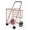 Red, variant on Folding Shopping Cart Double Basket Jumbo Size 150lb Capacity by USA Cash and Carry | Red