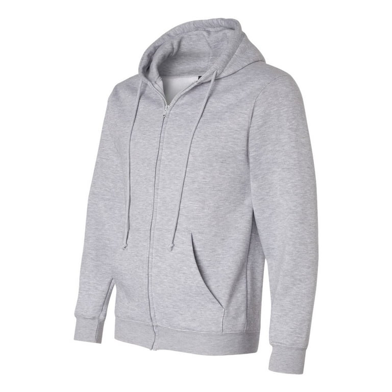 Adult 9.5oz., 80% cotton/20% polyester Full-Zip Hooded Adult 9.5oz., 80% cotton/20% polyester Full-Zip Hooded