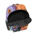 thumbnail image 6 of FORMRS School Backpack with Front Zippered Pocket 12" Student Travel Daypack, Bright Flowers, 6 of 6