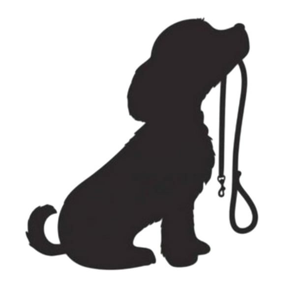 Pegatinas de pared Bearachild Negro silueta de perro decoración del hogar adhesivo que no daña las paredes