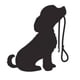 thumbnail image 1 of Pegatinas de pared Bearachild Negro silueta de perro decoración del hogar adhesivo que no daña las paredes, 1 of 6