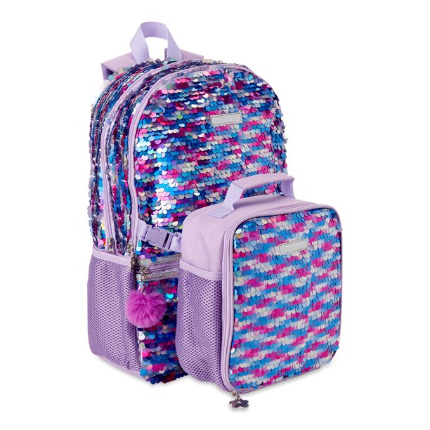 Limited Too Flip Sequin Backpack With Lunch Bag Walmart Com