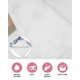 thumbnail image 6 of Blue Floral Kitchen Dish Towels for Drying Dishes Set of 2, Vintage Farmhouse Garden Flower Leaves Waffle Weave Microfiber Hand Tea Bathroom Towels Quick Dry & Absorbent Towel 15.7x23.6, 6 of 7