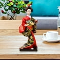 thumbnail image 5 of 27cm Japanese Kimono Geisha Doll,Resin Humanoid Girl Statue,Collectible Figurine,National Style gift of handcrafted for Desktop home and bar Decor , Red, 5 of 7