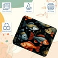 thumbnail image 3 of Fish Printed Square Desk Mat Gaming Mouse Pad with Non-Slip Rubber Bottom - 8.3x9.8 Inch Office and Gaming Mouse Pad, 3 of 6