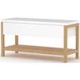 thumbnail image 1 of RST Brands Emery Composite Wood Storage Bench in White and Natural, 1 of 5
