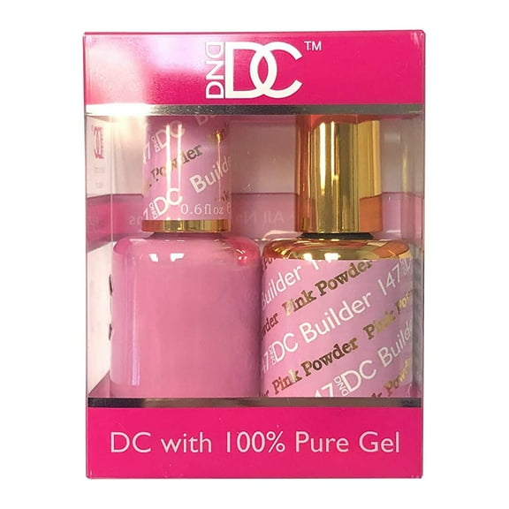DND - DC Duo Soak Off Gel & Matching Nail Polish - 147 Pink Powder
