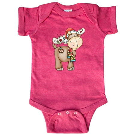 

Inktastic Christmas Molly Moose Gift Baby Boy or Baby Girl Bodysuit