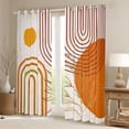 thumbnail image 2 of Homewish Mid Century Geometric Black Out Curtains for Teens Boys Girls,Minimalist Stripes Curtains Pack of 2 (42x63 Each),Vintage Aesthetic Bedroom Curtains,Lightweight Room Decor, 2 of 6