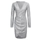 thumbnail image 2 of Gibobby Vestidos para mujer casuales Vestido sexy de mujer Lentejuelas con cuello en v Vestido de autocultivo sexy Vestidos de fiesta elegantes y delgados para mujer(Plata de plata,XL), 2 of 5