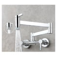 thumbnail image 1 of Brushed Three-switch Hot And Cold Basin Faucet In-wall Kitchen Folding Mixing Valve Faucet Bathroom Basin Faucet ,bar Laundry RV Farmhouse, 1 of 7