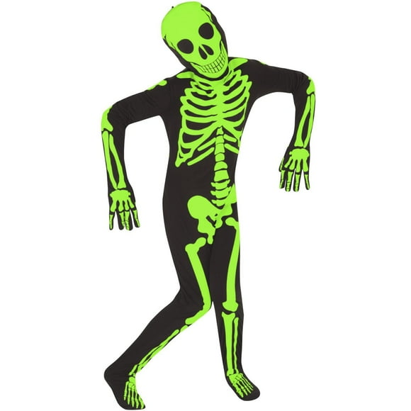 Morphsuits Costume d’Halloween seconde peau Squelette Lumineux pour enfants