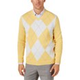 thumbnail image 1 of Club Room suéter de punto Argyle para hombre, amarillo, extragrande, 1 of 1