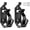 Black, variant on Heavy Duty Zinc Alloy Shovel Mount Kit, Quick Release Tool Holder with Anti-Slip Rubber, Off-Road Truck Shovel Bracket for Garage, Camping & Outdoor Storage