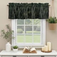 thumbnail image 3 of Branch Forest Leaves Window Valance Curtain Pine Plant Nature Green Rod Pocket Short Curtain for Living Room, Bedroom & Kitchen Window Decor 54x18in, 3 of 8