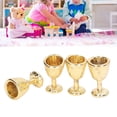 thumbnail image 2 of Mini copa de vino de simulación, 4 copas de champán en miniatura para casa de muñecas, copas de vino en miniatura para casa de muñecas, probadas profesionalmente, 2 of 14