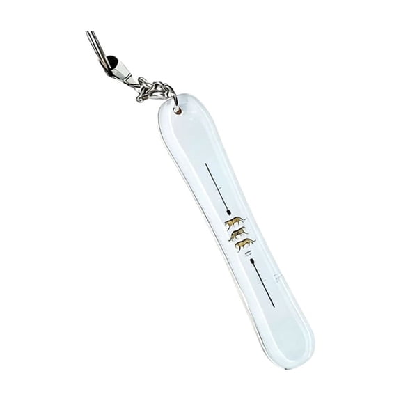Tiny Snowboard Keychain Light Weight Acrylic Keyring Key Organiser Accessory For Ski Enthusiast Student Backpacks Charm
