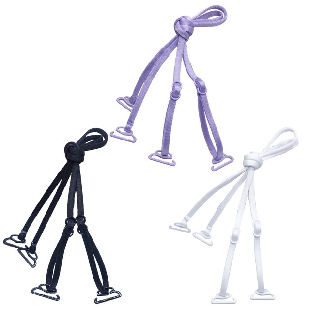 Bangcool Bra Strap Adjustable Decorative - 3 Pairs Bra Shoulder Strap Bra Holder Strap